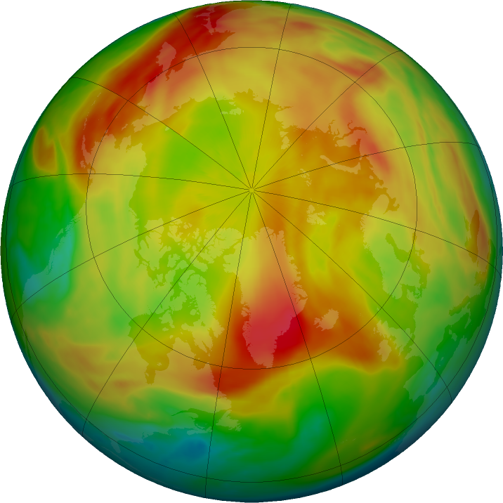 Arctic ozone map for 26 March 2021
